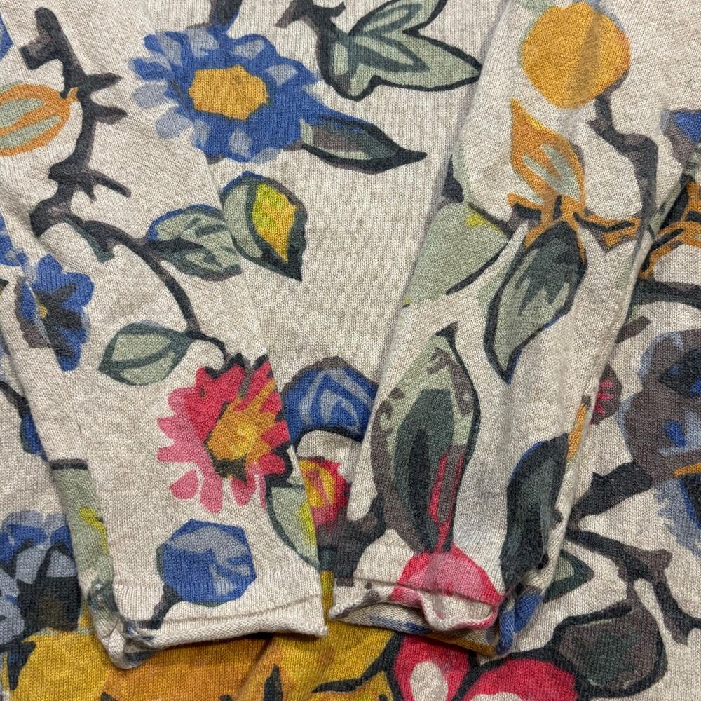 Anthropologie Tabitha Floral Print Bohemian Open Front Cardigan XS Boho Cottage - Picture 5 of 5